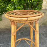 Pair of rattan stools
