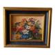 Tableau nature morte vasque bleu signé