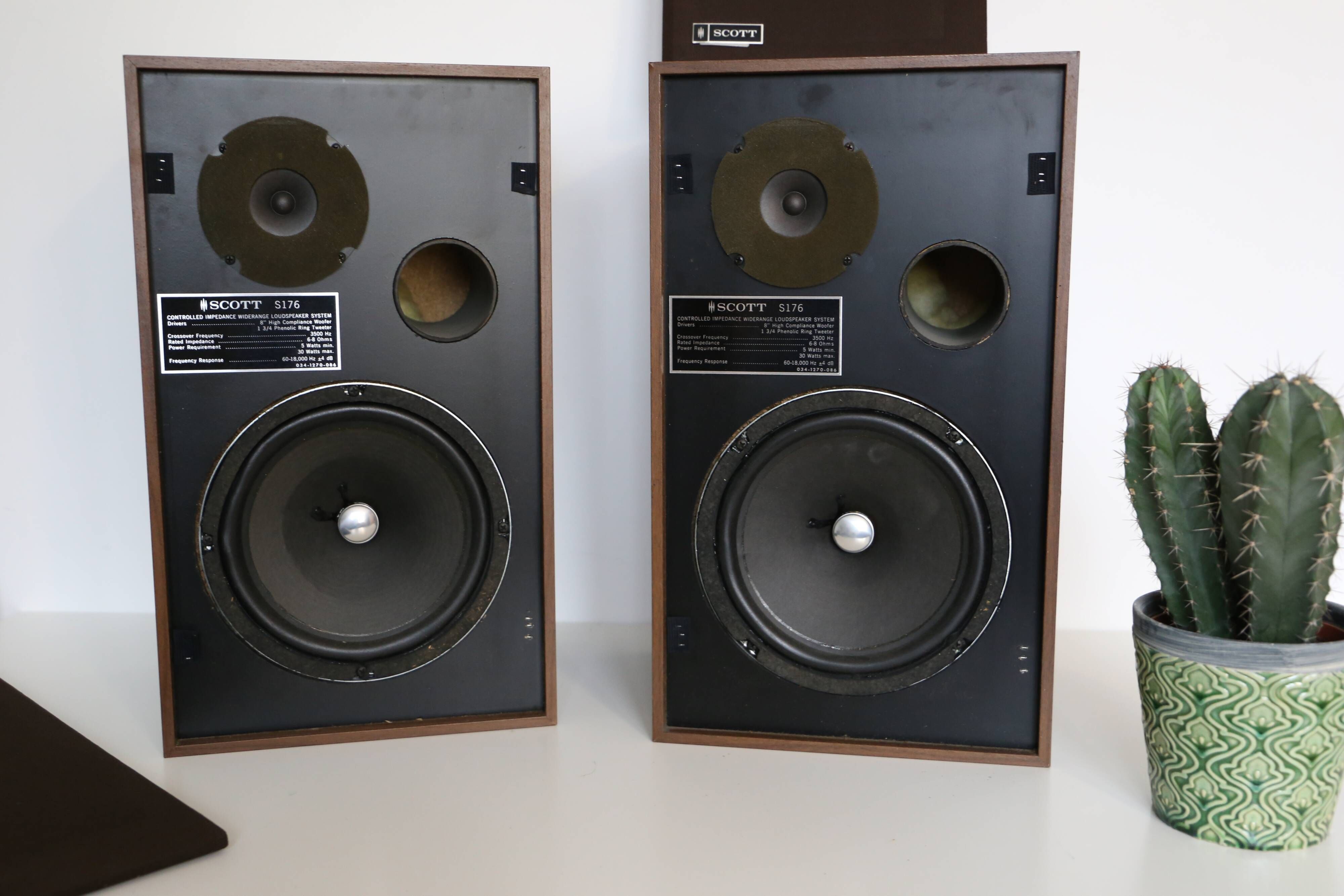 Enceintes acoustiques Scott S176 real vintage made in USA | Selency