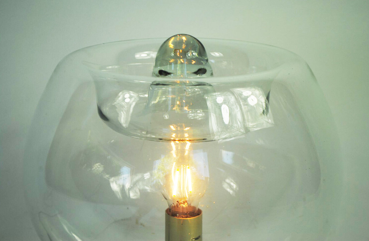 Doria hand blown glass lamp