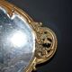 Antique mirror tray Centerpiece mainly in bronze and mercury glass