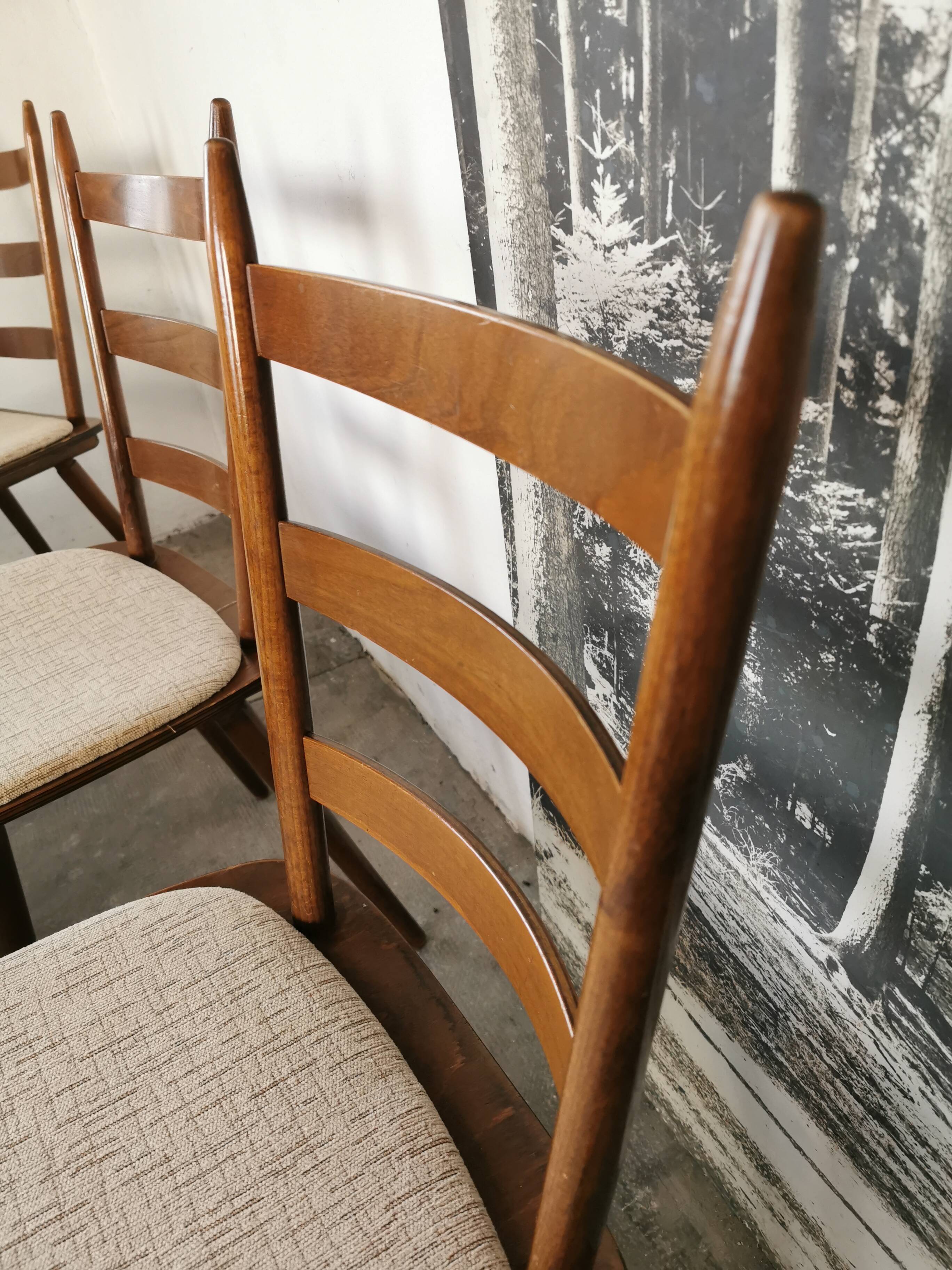 Set de 6 chaises bistrots Hiller, vers 1960