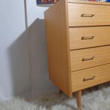 Chest of drawers vintage from the 60s in light wood