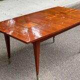 Scandinavian solid wood and rosewood dining table 1960