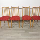 Chaises par Antonín Šuman pour Ton, 1960s, Set de 4