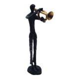 Brutalist bronze sculpture