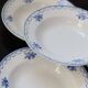 4 vintage Céranord Saint Amand soup plates — White earthenware with floral decor