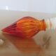 Empoli Italy decanter in orange structured glass 60s 70s