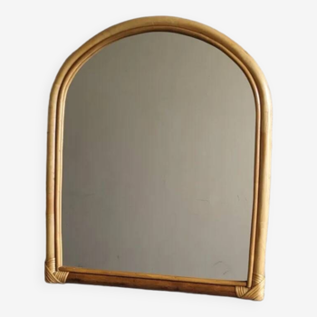 Rattan mirror