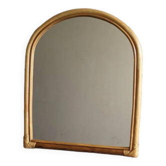 Miroir en rotin