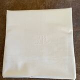 vintage embroidered JM cotton pillowcase