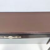 Vintage Ebonized Beech Console Table by Paolo Buffa with Glass Top, Italy