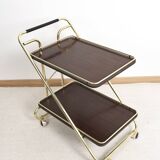 Trolley, bar service, folding table, in formica