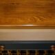 Vintage wine rack furniture for 36 bottles with drawer.