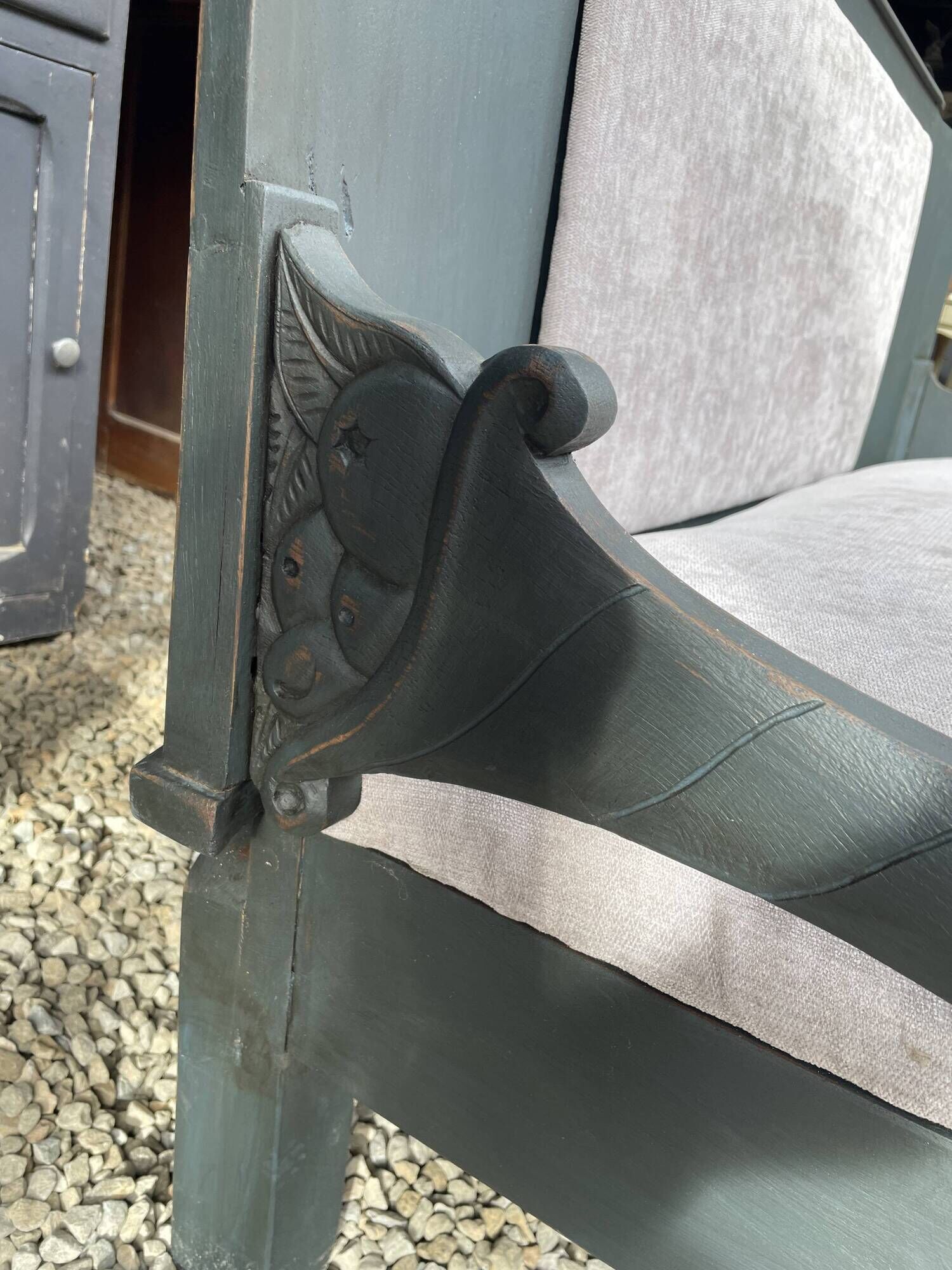 Old hotel bench