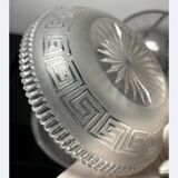 4 Baccarat plates in Greek key pattern 19th century