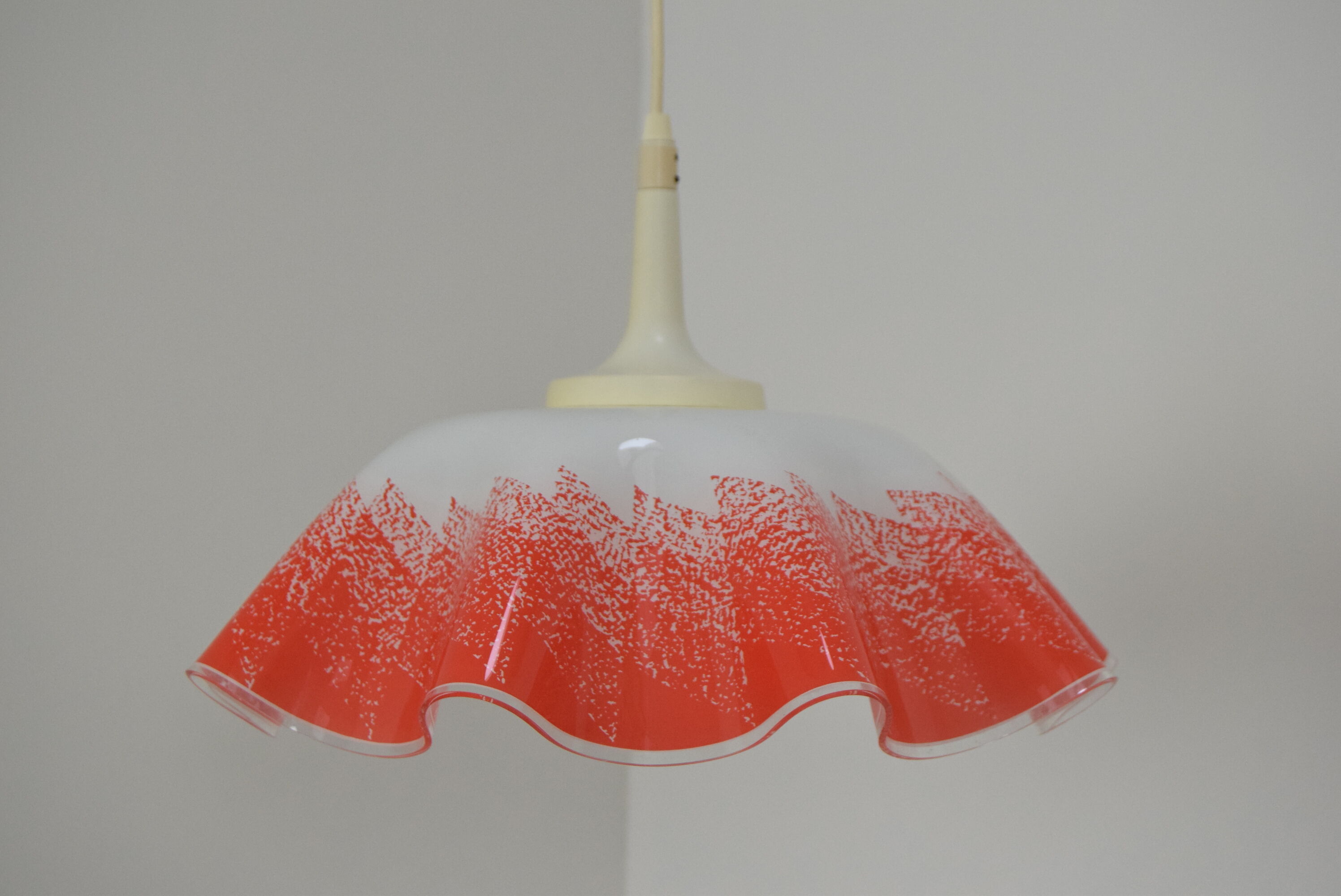 Mid-century Glass Pendant,1980