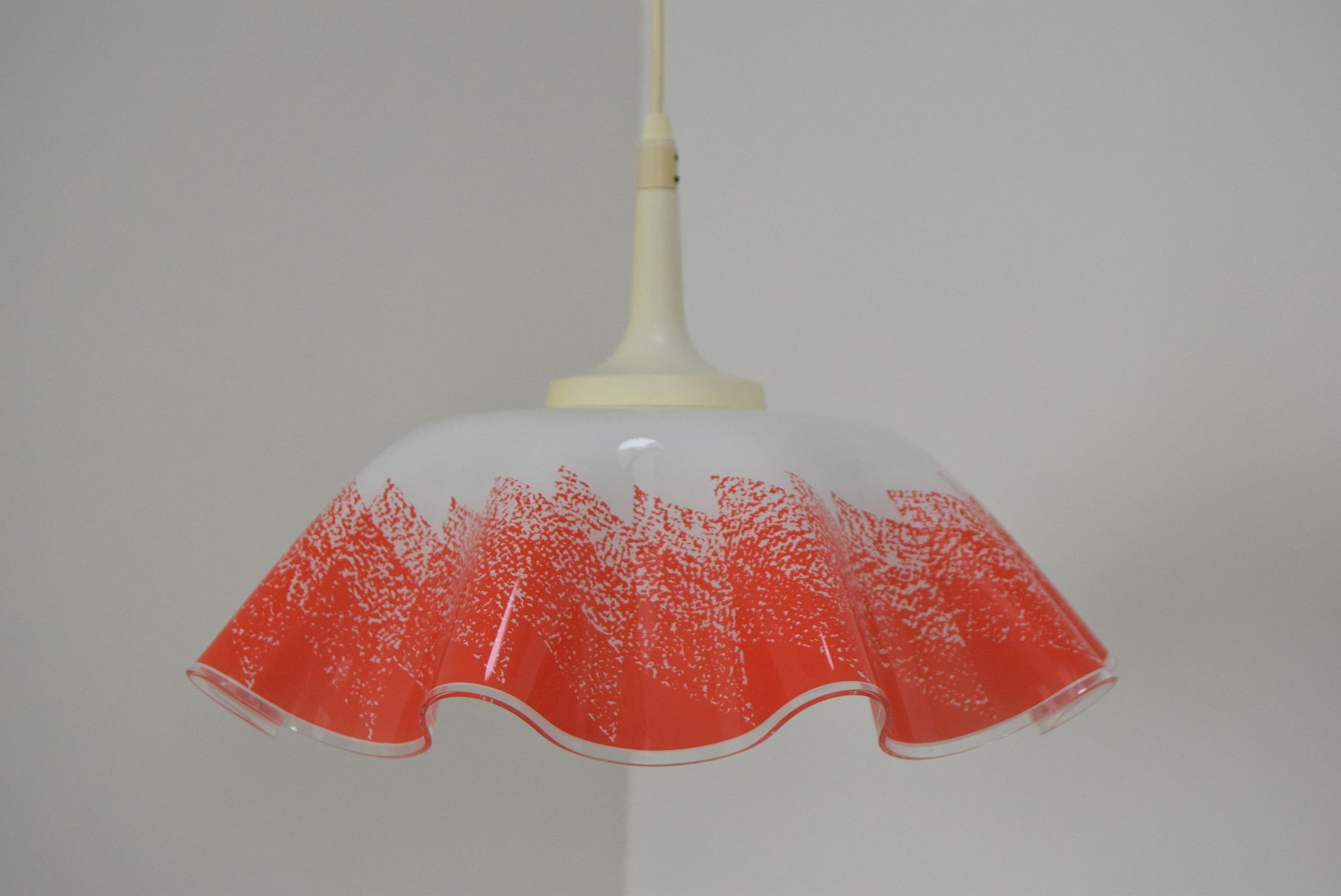 Mid-century Glass Pendant,1980
