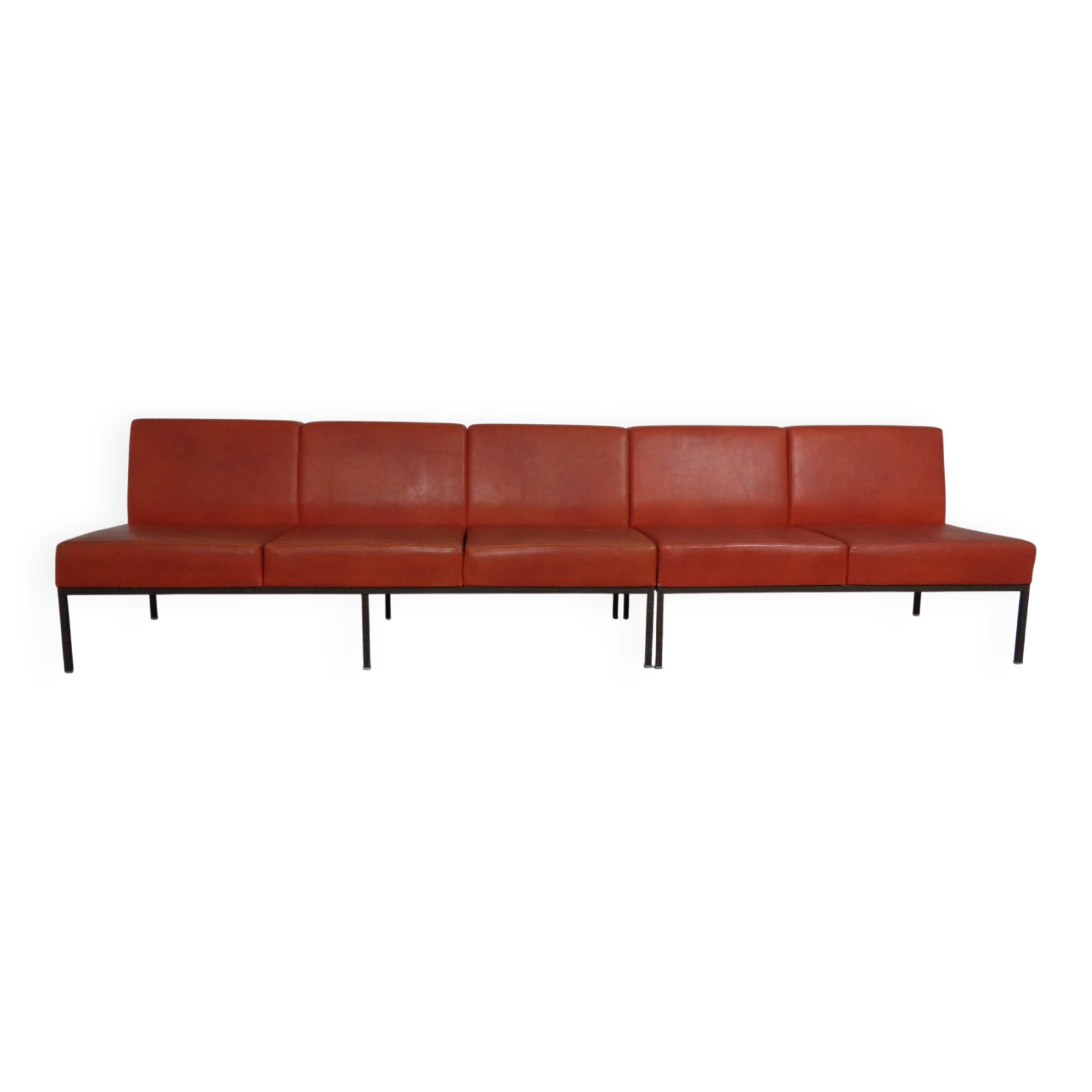 Minimalist 2-Seater and 3-Seater Bench, Germany, 1960s, Set of 2