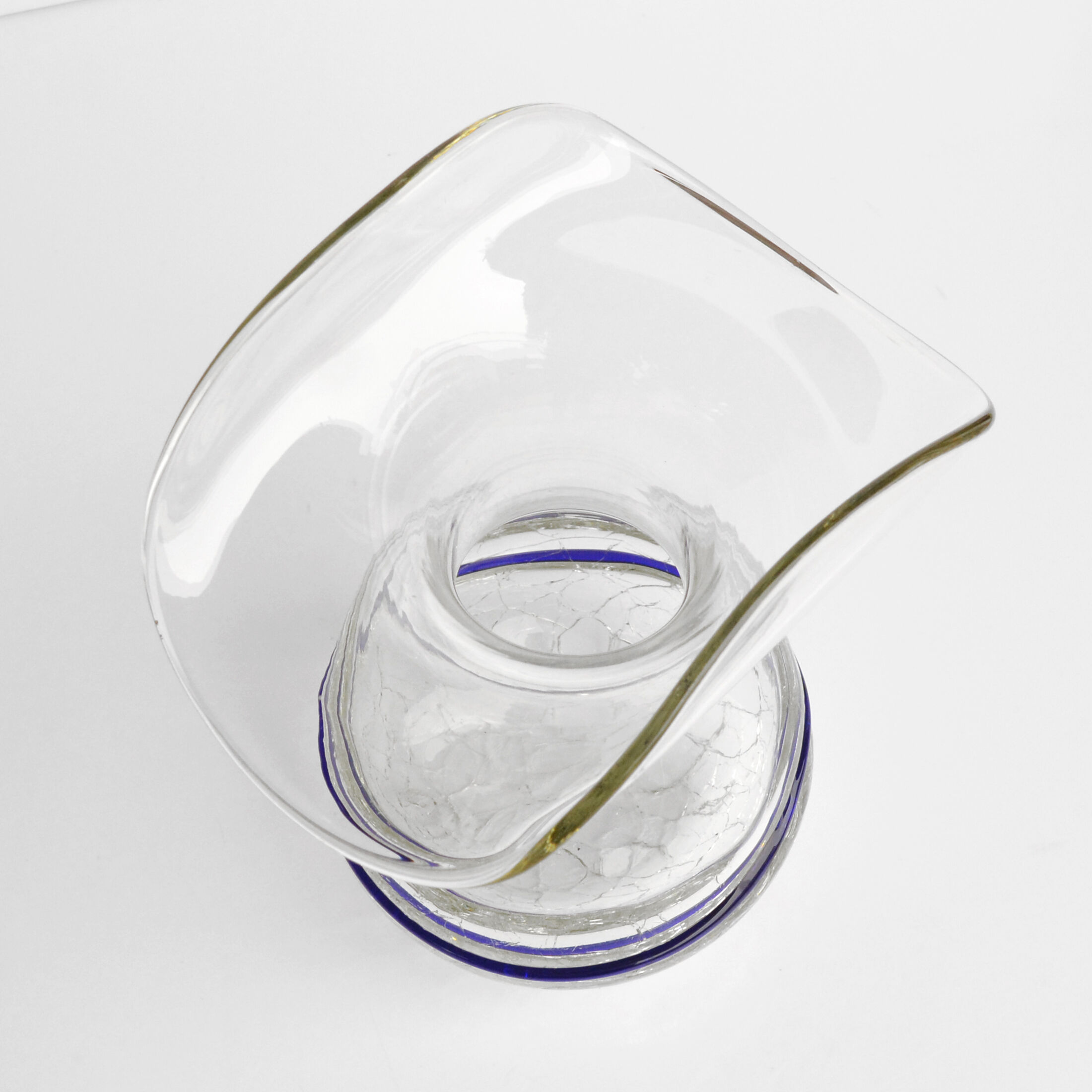 Ice-glass vase, Harrachov Sklo, Czechoslovakia 1970s