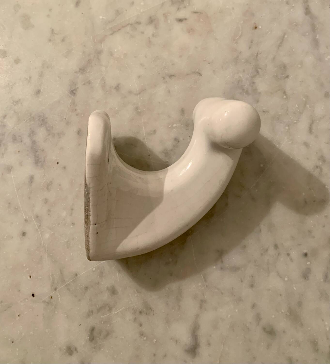 Ceramic coat hook