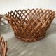 Lot de 3 corbeilles en osier