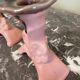 Pair of ceramic candlesticks