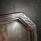 Art Deco silver metal tray with Orbrille house hallmarks