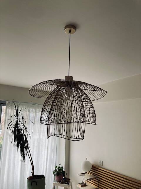 Suspension butterfly champagne