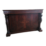 19th century rosewood desk and marquetry decorations