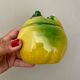 Mustard pot or jam pot in apple slip