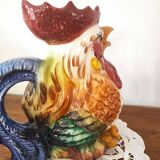 Barbotine Rooster pitcher carafe