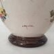 Large ceramic flowerpot with painted flower decoration Signed Massier Vallauris