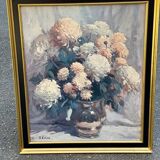 Painting oil on canvas Rudolph Colao still life 58x68