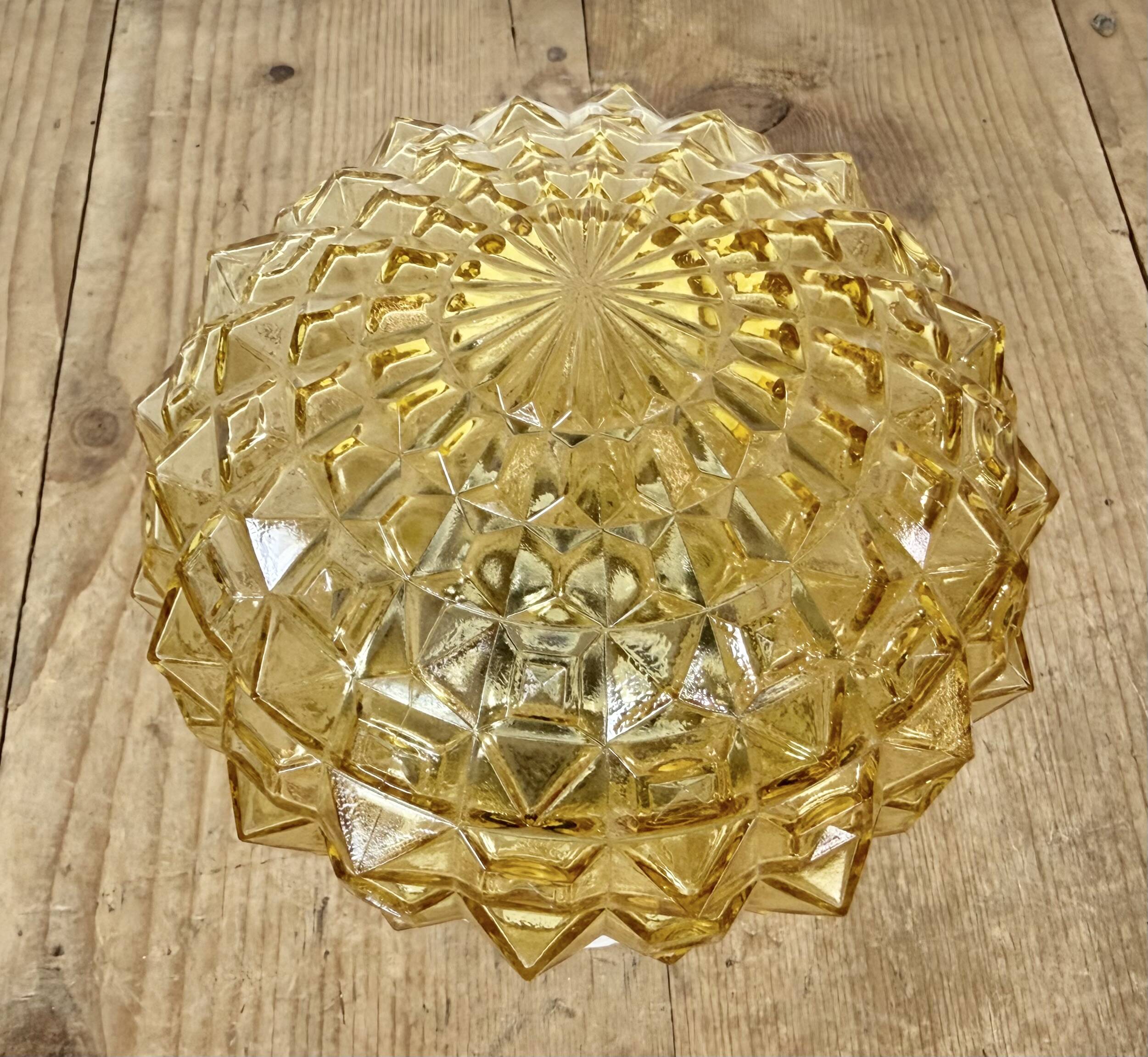 Vintage White Porcelain Ceiling Light, 1970s