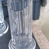Set of 3 Daum crystal vases model Cythère from the 80s