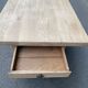 Farmhouse dining table stripped in solid raw oak 1930 - 216cm