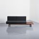 Cansado bench in mahogany by Charlotte Perriand, circa 1962.