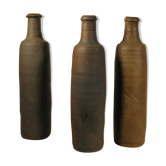 Set of three stoneware bottles