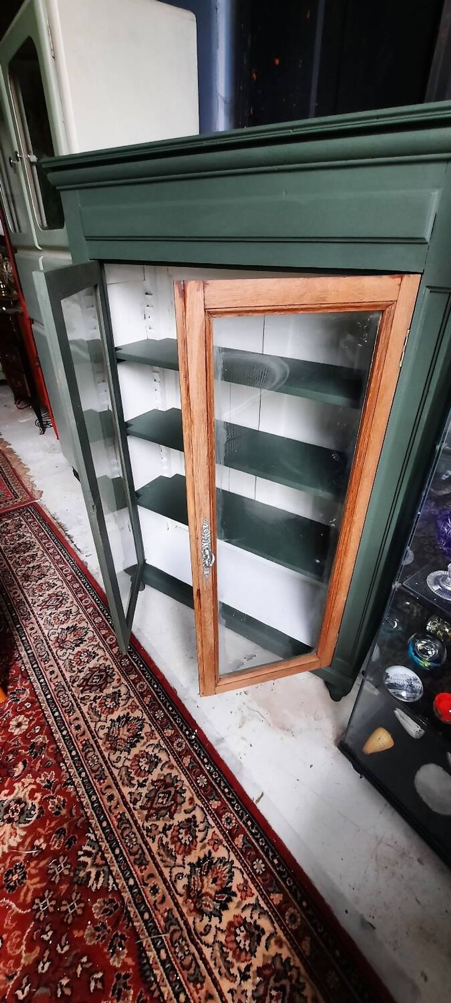 Painted display cabinet