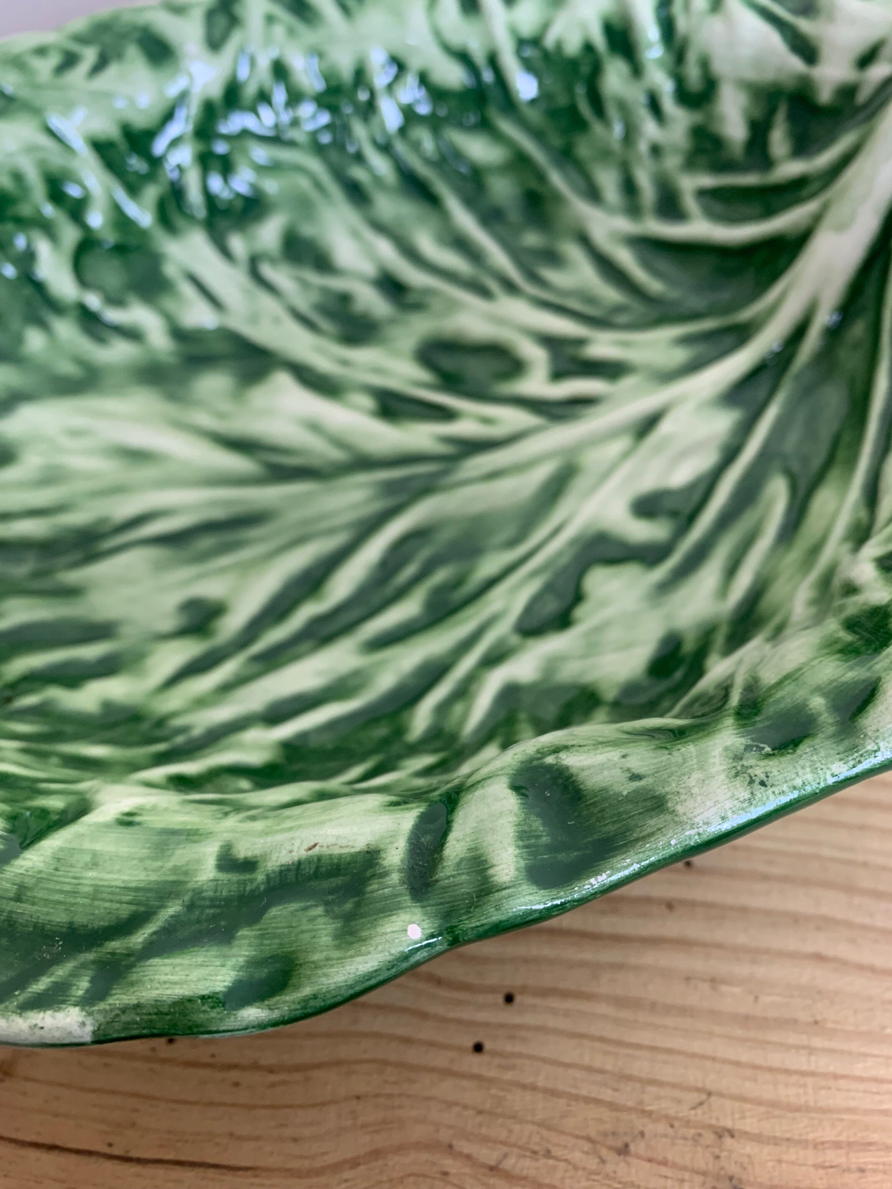 Slurry dish decoration cabbage leaf