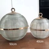 Brass holophane globe
