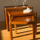 Lot table gigogne en bois vintage