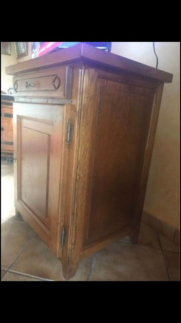 Solid oak TV cabinet