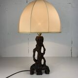 Brutalist organic mushroom table lamp, Dutch 1960s