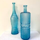 Carafe Empoli en verre bleu-turquoise