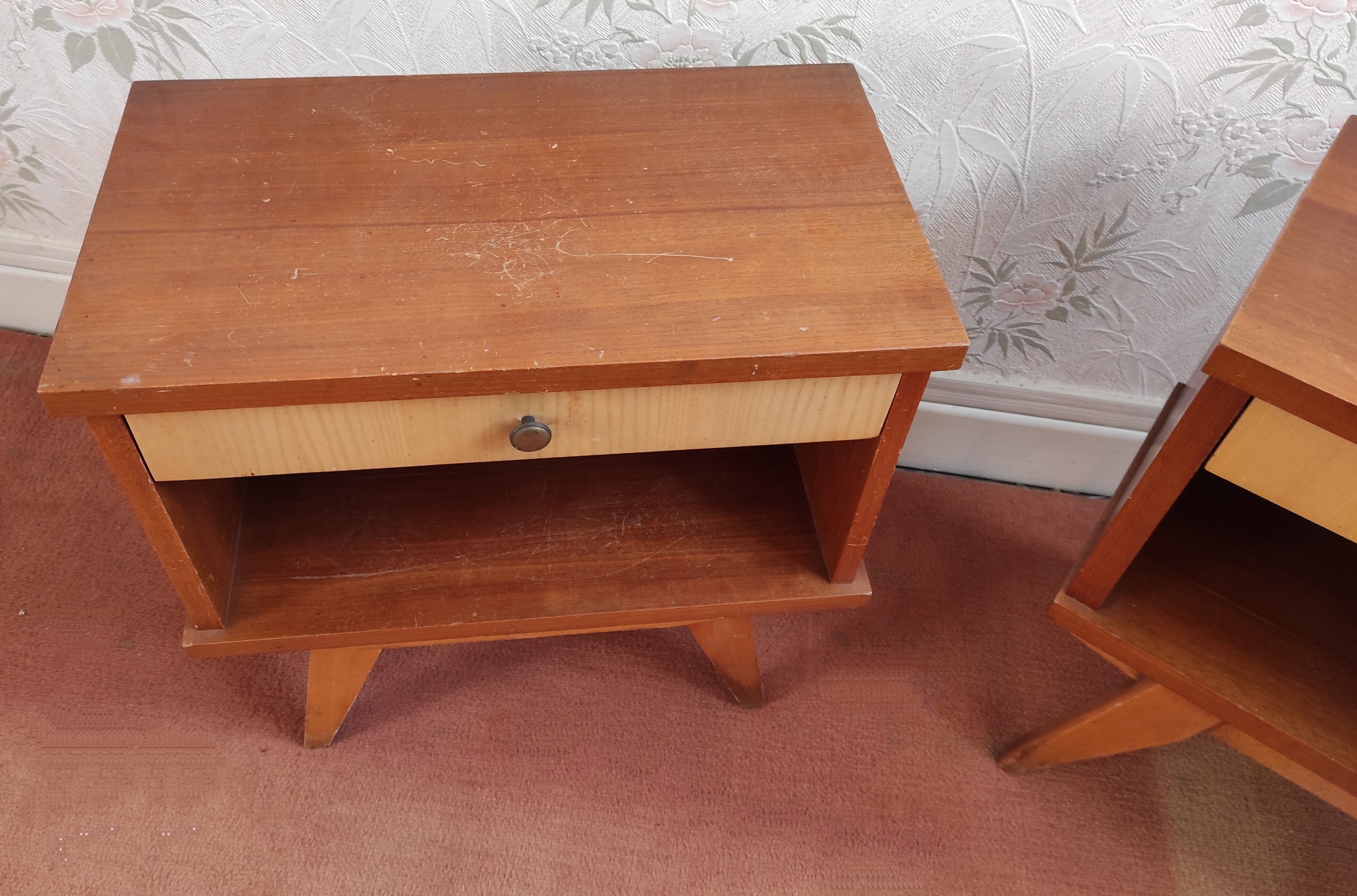 2 Bedside tables Scandinavian style