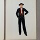 Lithograph national costumes - the Alsatian