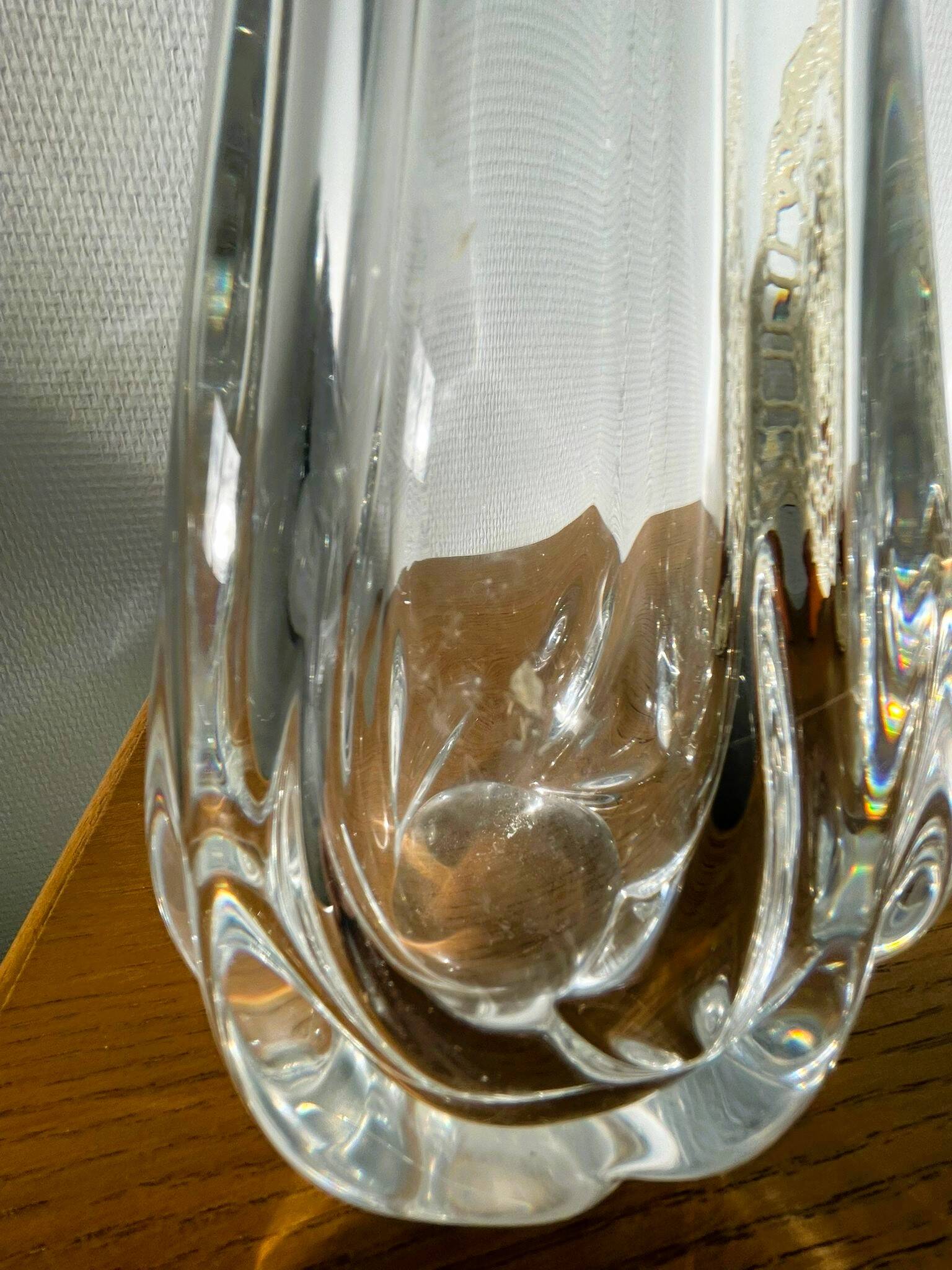 Vase / thick glass soliflore
