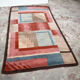 Tapis de laine art déco moderniste abstrait, années 1930